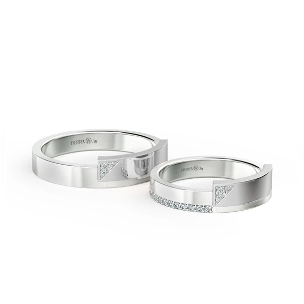 Modern Wedding Band Set NCC2016 1